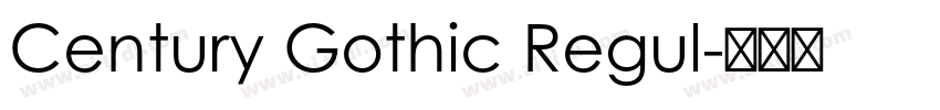 Century Gothic Regul字体转换